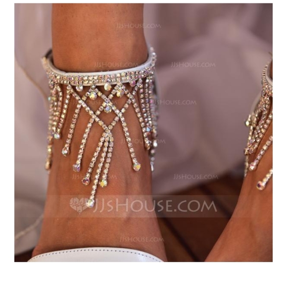 White glitter heels - Picture 3 of 5